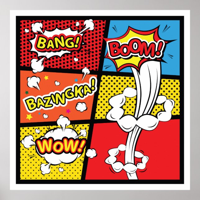 Poster Comic pop art (Devant)