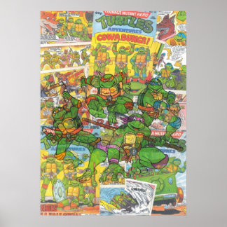 Poster Comic vintage Teenage Mutant Hero Turttes