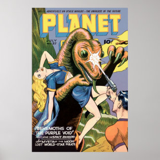 Poster Comics Planètes