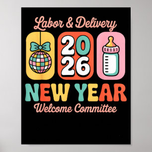 Poster Comité de bienvenue pour la nouvelle année 2026 po