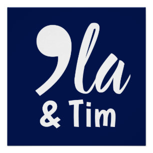 Poster Comma Kamala et Tim 2024