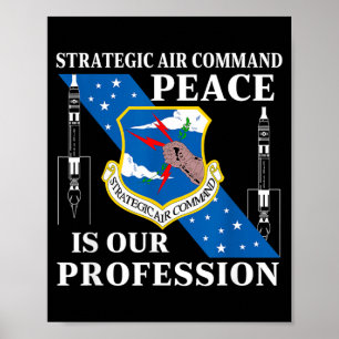 Poster Commandement aérien stratégique USAF Guerre froide