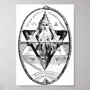 Poster Comme Ci-Dessus Illustration