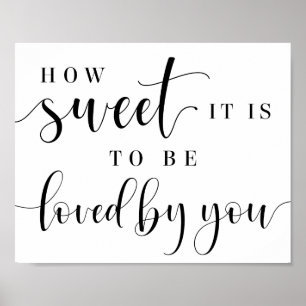 Poster Comme Il Est Doux D'Être Aimé Par Vous Mariage