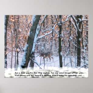 Poster Comme le cerf pantalon pour l'eau...