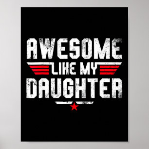Poster Comme Ma Fille Chemise Hommes Drôle Fête des pères