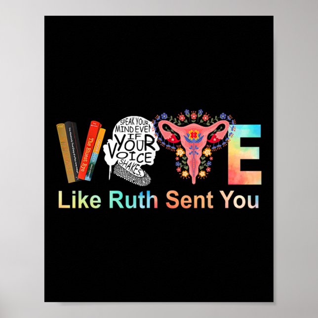 Poster Comme Ruth Vous A Envoyé Feminist Lgbt (Devant)