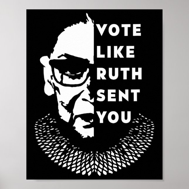 Poster Comme Ruth Vous A Envoyé - Féministe (Devant)