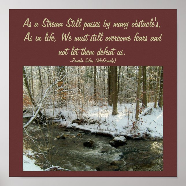 Poster Comme un flux encore passe par beaucoup...Poster (Devant)