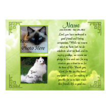 Poster commémoratif pour animaux de compagnie Impr