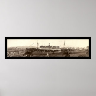 Poster Commémoration Panama Photo 1939