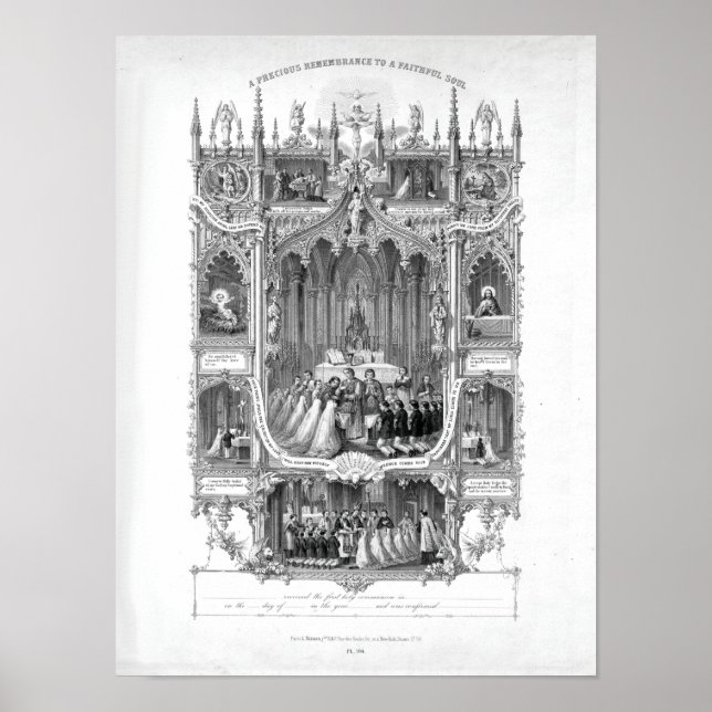 Poster Commémoration personnelle de la première communion (Devant)