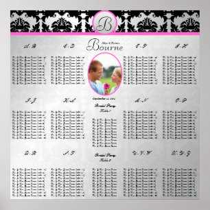 Poster Commence à 12,80 $ Mariage Photo Seating Chart