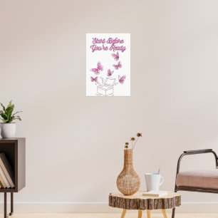 Poster Commencer avant d'être prêt - Motivation minimale 