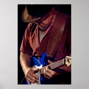 Poster Comment Blue Can You Get - Blues Guitare Player