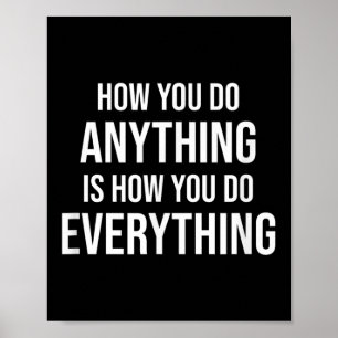 Poster Comment faire tout Motivational Citer Entrepreneur