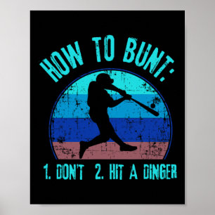 Poster Comment faire un amorti N'atteignez pas un Dinger