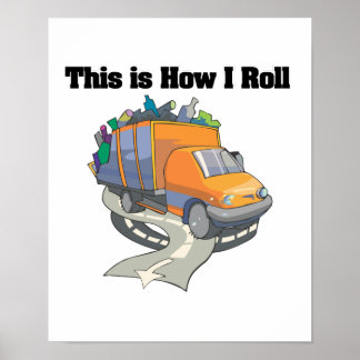 Poster Comment je marche (camion à ordures)