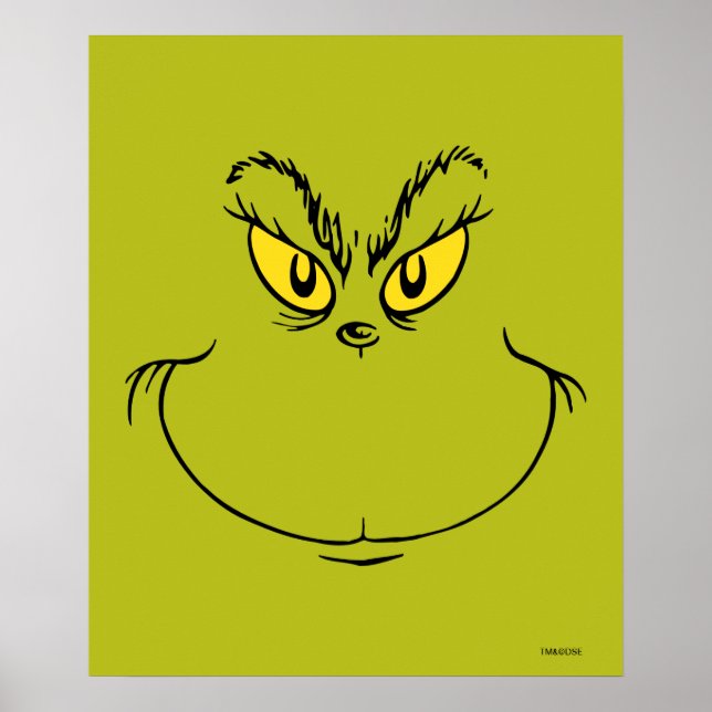 Poster Comment le Grinch Stole Face de Noël (Devant)