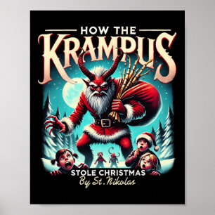 Poster Comment Le Krampus A Volé Le Krampus De Noël Arriv