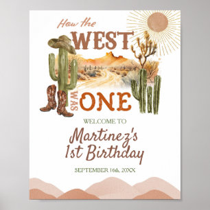 Poster Comment l'Occident était un anniversaire fête Cowb