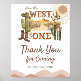 Poster Comment L'Occident Était Un Merci Cowboy Anniversa