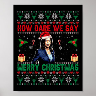 Poster Comment osons-nous dire Joyeux Noël Kamala Harris