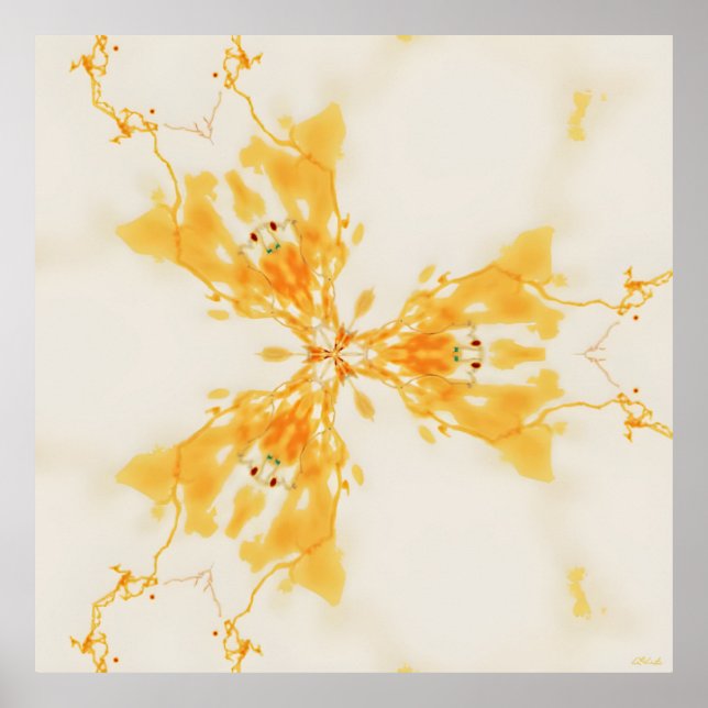 Poster Committed to an Abstract Past (Devant)