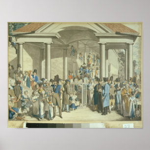 Poster Communauté de la santé à la fontaine Karlsbader