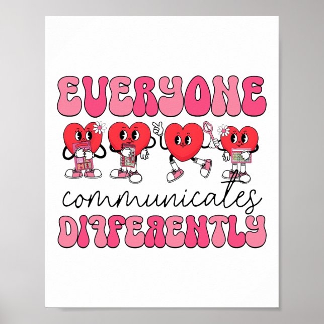 Poster Communication Candy Voix Langue Pathologiste Val (Devant)