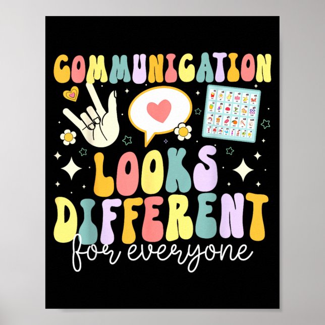 Poster Communication Looks Different For Everyone Speech  (Devant)
