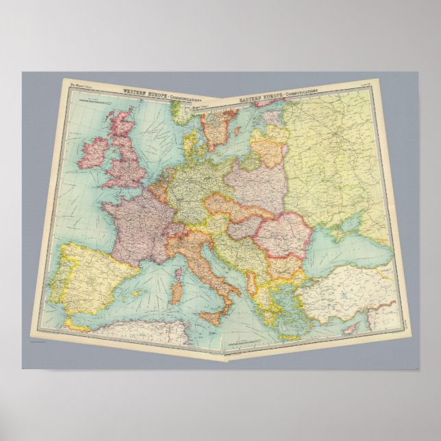 Poster Communications de l'Europe composite (Devant)