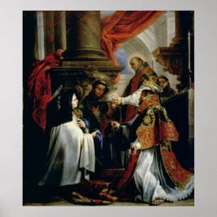 Poster Communion de Sainte-Thérèse d'Avila c.1670