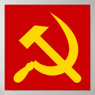 Poster Communism hammer and sickle