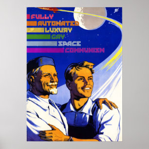 Poster Communisme gay de luxe entièrement automatisé