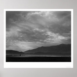 Poster Commutateur de vue au-dessus de Manzanar, tempête