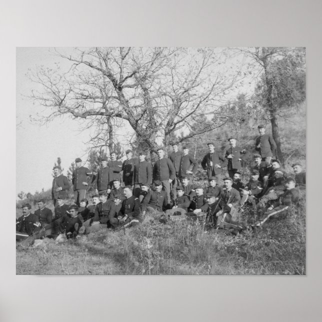 Poster Compagnie C, 3e infanterie américaine à Fort Meade (Devant)