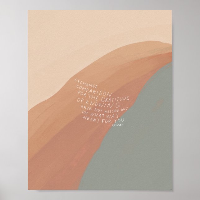 Poster "Comparaison d'échange pour la gratitude de savoir (Devant)