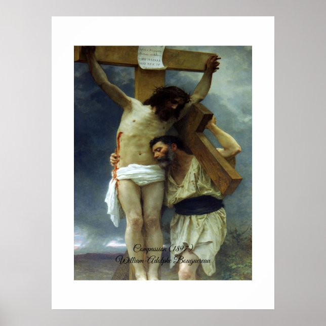 Poster Compassion de Christ Bouguereau (Devant)