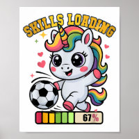 Compétences de licorne de football mignonnes Charg