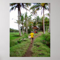 Poster complet (18 po x 24 po) Travailleur sur le