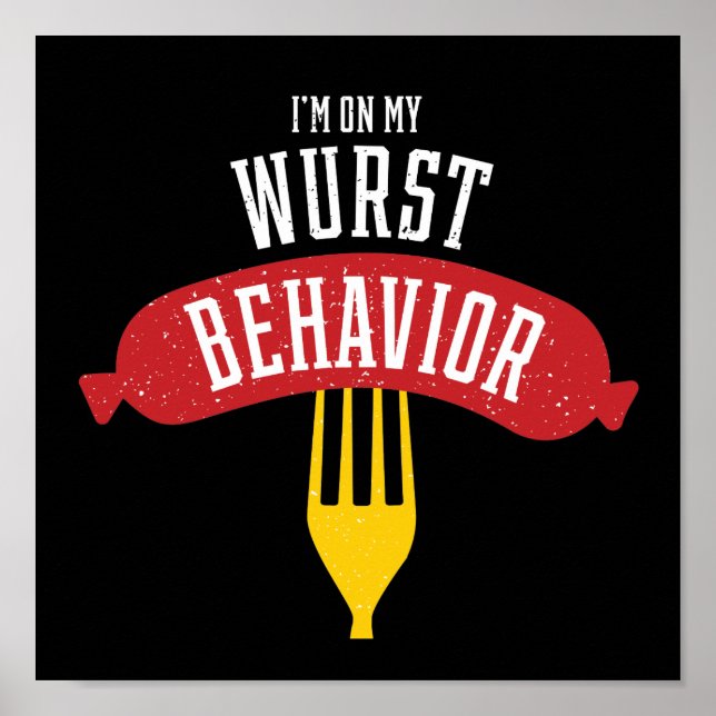 Poster Comportement de Wurst Oktoberfest Foodie (Devant)