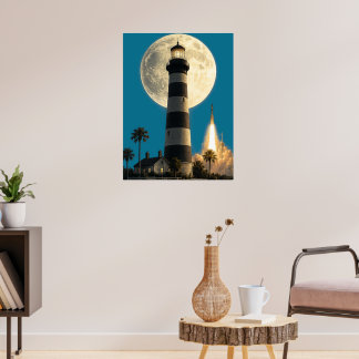 Poster Composite du phare de Cap Canaveral