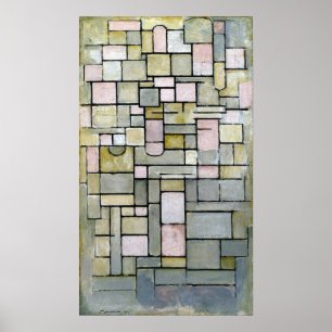Poster Composition 8 en Piet Mondrian