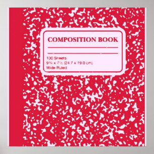Poster Composition Book/Student-Teacher