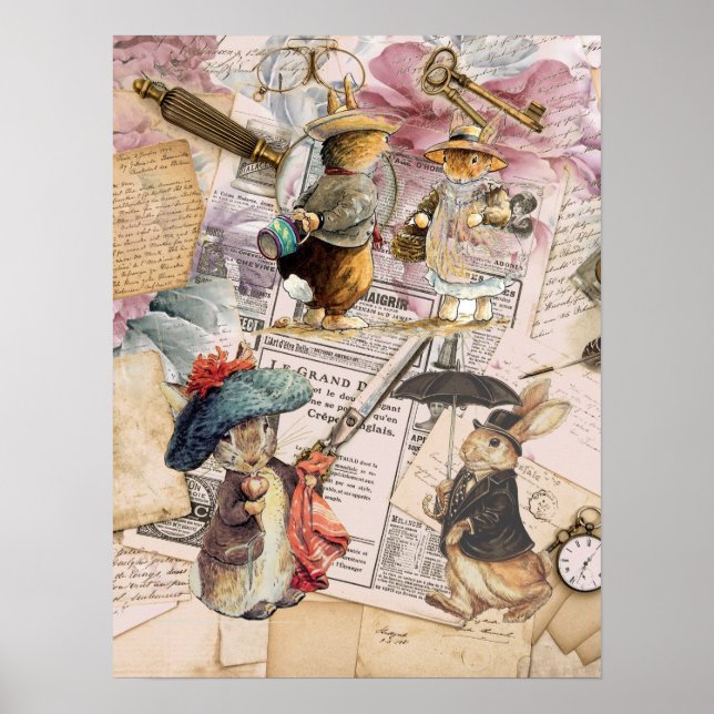 Poster composition de lapin (Devant)