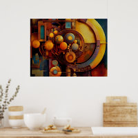 Composition d'Orbe Mécanique Steampunk