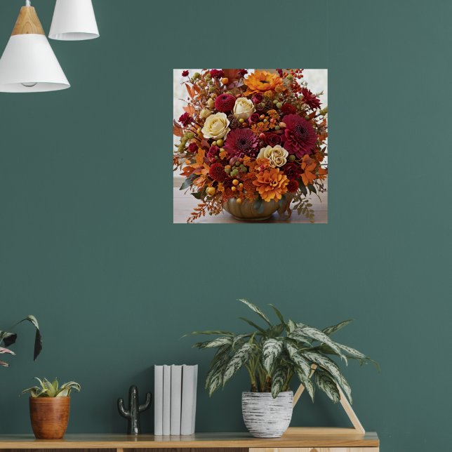 Poster Composition florale d'automne (Salon 1)