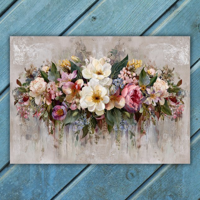 Poster Composition florale de fleurs sauvages Boho (Boho Wildflower Floral Arrangement Poster)