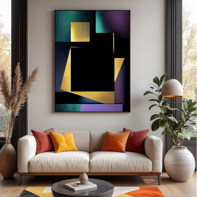 Poster Composition géométrique de luxe moderne (Créateur téléchargé)